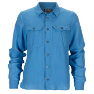 Bilde av Amundsen Safari Linen Shirt G.Dyed W Azure Blue