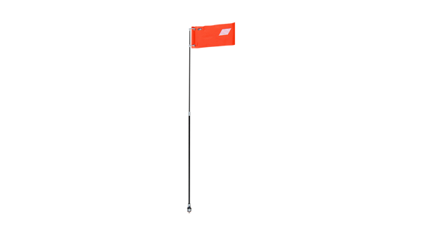 KS-Safety Flag Telescopic Orange 
