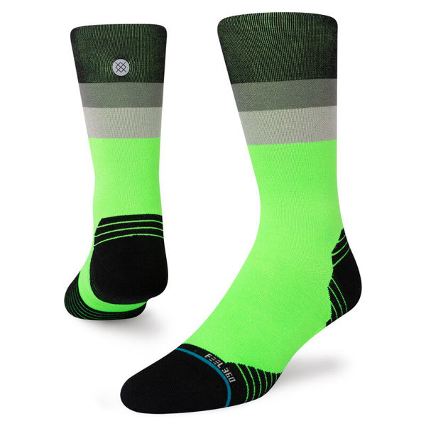 Stance Maxed Crew Neon Green