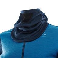 Aclima WarmWool Hood Sweater Zip W Blue Sapphire/Navy Blazer/Azure