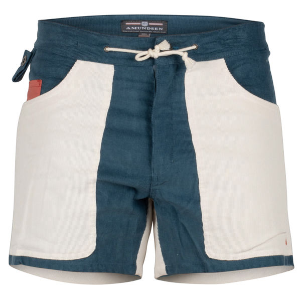 Amundsen 5Incher Cord Shorts Faded Blue/Natural