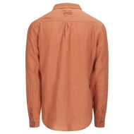 Amundsen Safari Linen Shirt G.Dyed Tangerine