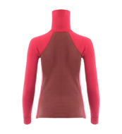 Aclima WarmWool Polo Womens Jester Red/Spced Apple/Coral