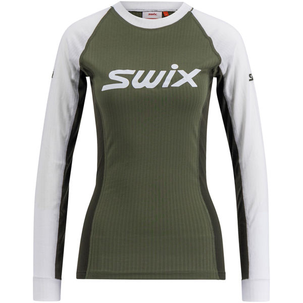 Swix RaceX Classic Long Sleeve Womens Olive/Bright White