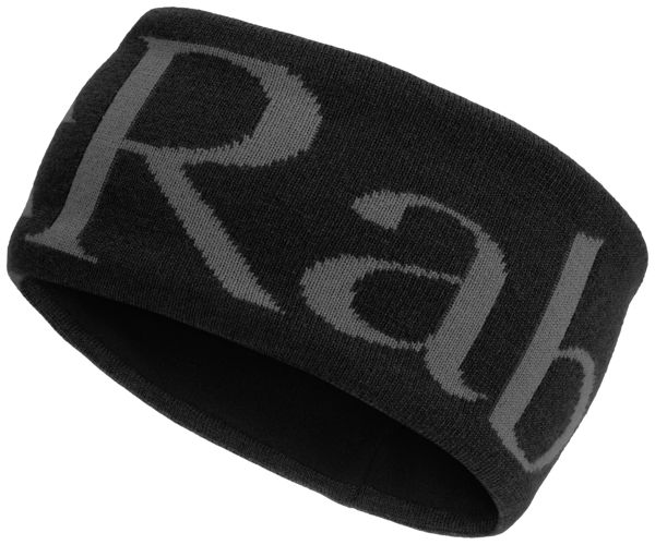 Rab Knitted Logo Headband Anthracite
