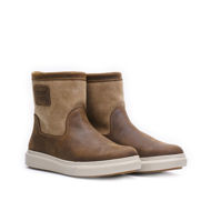 BoatBoot Low Cut Canvas Leather Brown