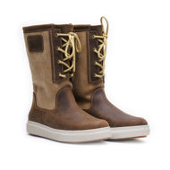 BoatBoot High Cut Laceup Canvas Brown