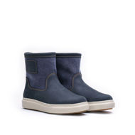BoatBoot Low Cut Canvas Leather Navy