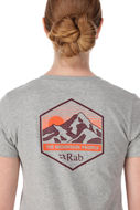 Rab Mountain Peak Tee Womens Grey Marl