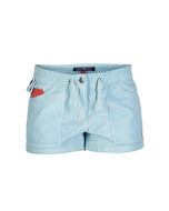 Amundsen 3Incher Cord G. Dyed Shorts Womens Faded Blue Sky